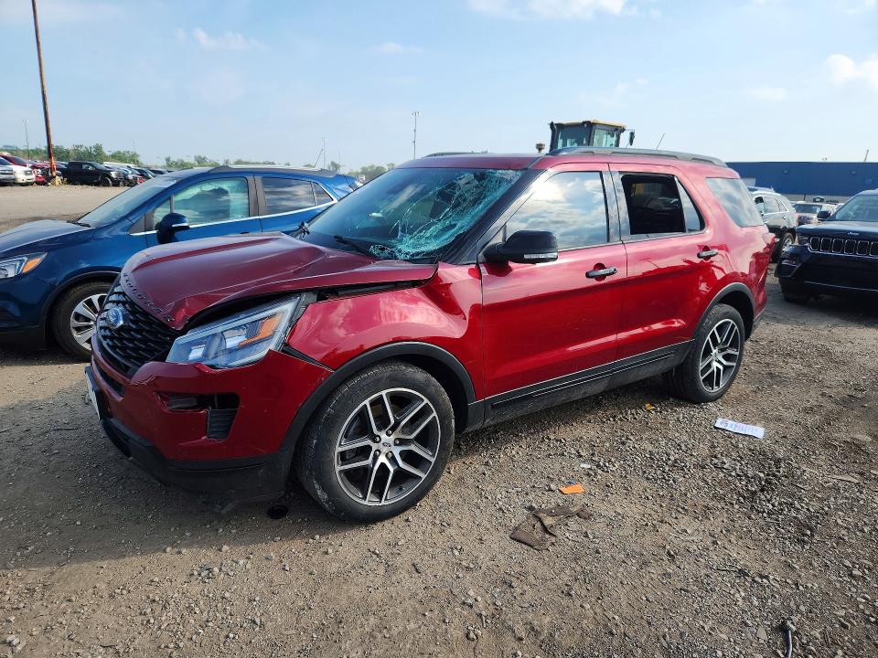 60378286 :رقم المزاد ، 1FM5K8GT6JGC48787 vin ، 2018 Ford Explorer مزاد بيع