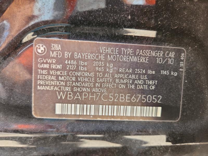 Продаж на аукціоні авто 2011 Bmw 328, vin: WBAPH7C52BE675052, номер лоту: 61577626