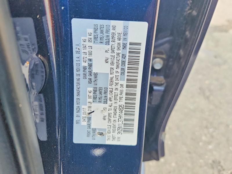 2017 Mazda 3 მანქანა იყიდება აუქციონზე, vin: 3MZBN1L37HM144625, აუქციონის ნომერი: 61145736