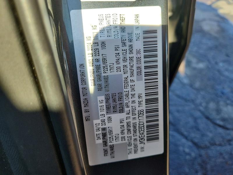 59654536 :رقم المزاد ، JM3KE4CE6D0117068 vin ، 2013 Mazda Cx-5 مزاد بيع