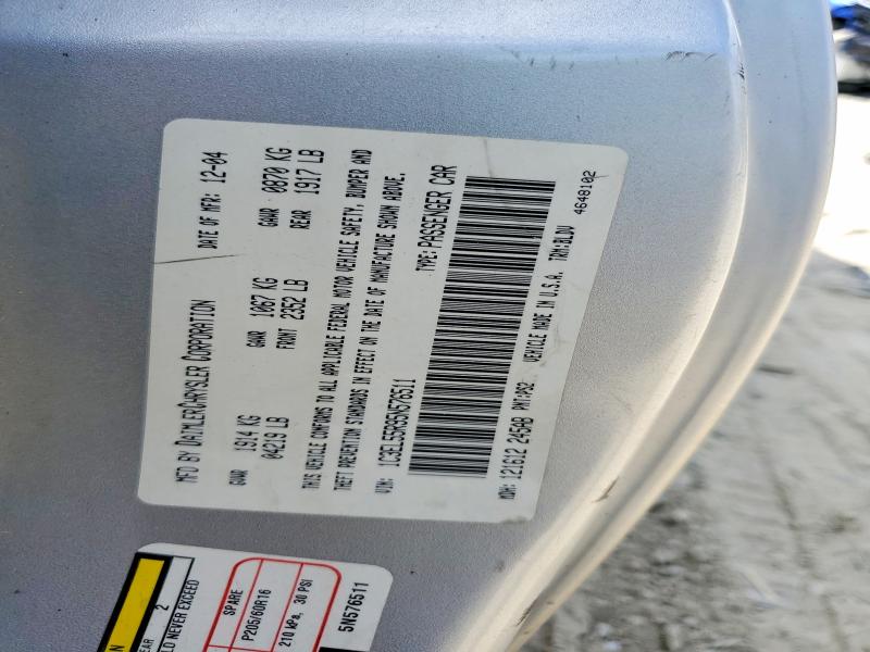Продажа на аукционе авто 2005 Chrysler Sebring, vin: 1C3EL55R95N576511, номер лота: 60433426