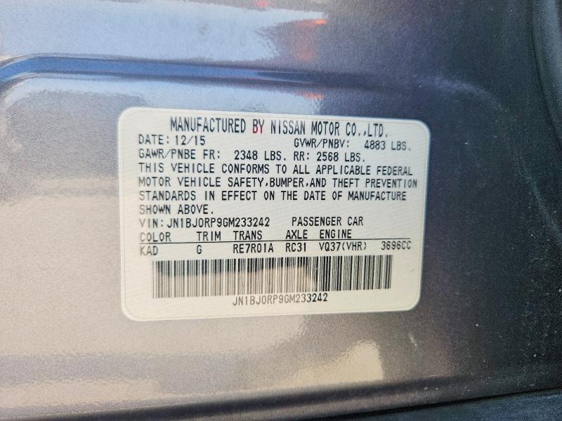 2016 Infiniti Qx50 მანქანა იყიდება აუქციონზე, vin: JN1BJ0RP9GM233242, აუქციონის ნომერი: 62465966