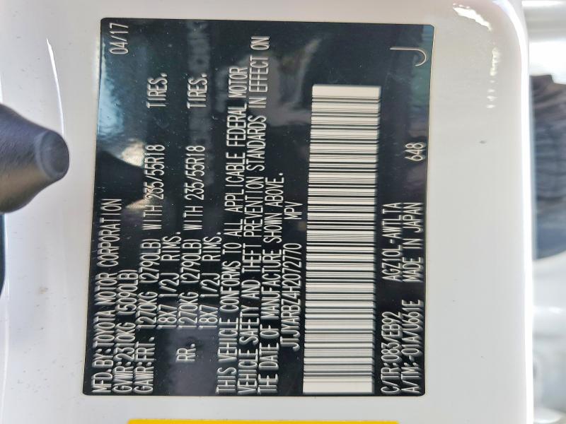 Aukcja sprzedaży 2017 Lexus Nx 200t, vin: JTJYARBZ4H2072770, numer aukcji: 58996086