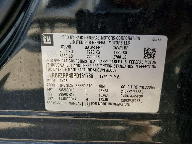 2023 Buick Envision მანქანა იყიდება აუქციონზე, vin: LRBFZPR40PD161786, აუქციონის ნომერი: 62862446