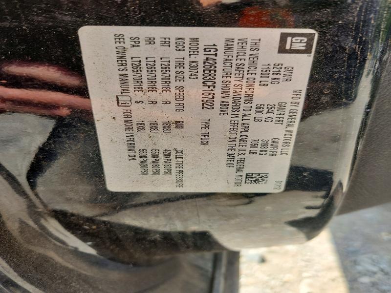 2012 Gmc Sierra მანქანა იყიდება აუქციონზე, vin: 1GT426E83CF167922, აუქციონის ნომერი: 62582386