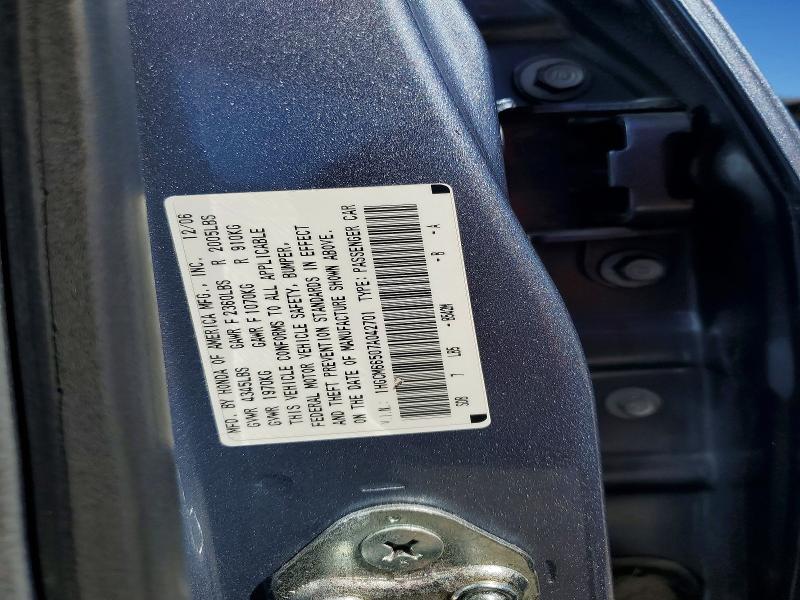 63387986 :رقم المزاد ، 1HGCM66507A042701 vin ، 2007 Honda Accord مزاد بيع