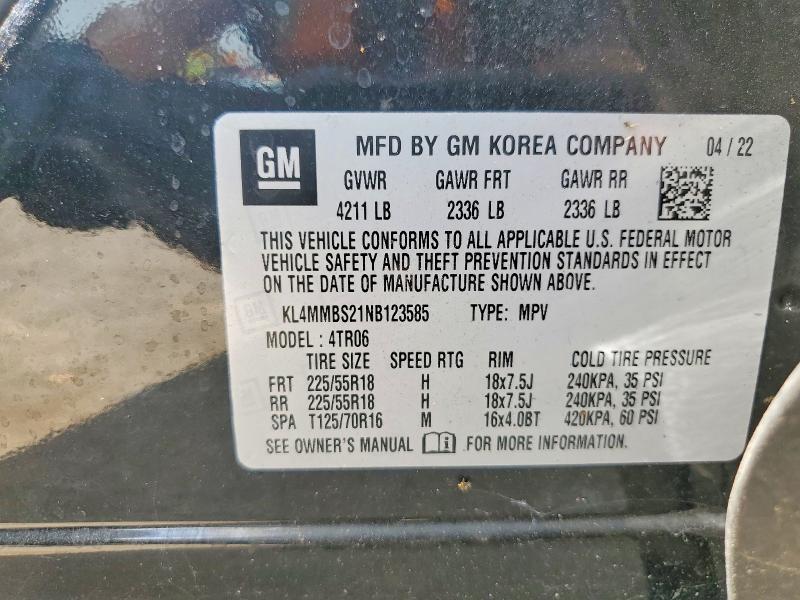 Aukcja sprzedaży 2022 Buick Encore Gx, vin: KL4MMBS21NB123585, numer aukcji: 59098266