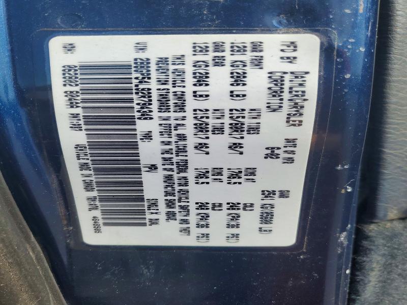 Aukcja sprzedaży 2002 Dodge Grand Caravan, vin: 2B8GP54L92R794349, numer aukcji: 61667766