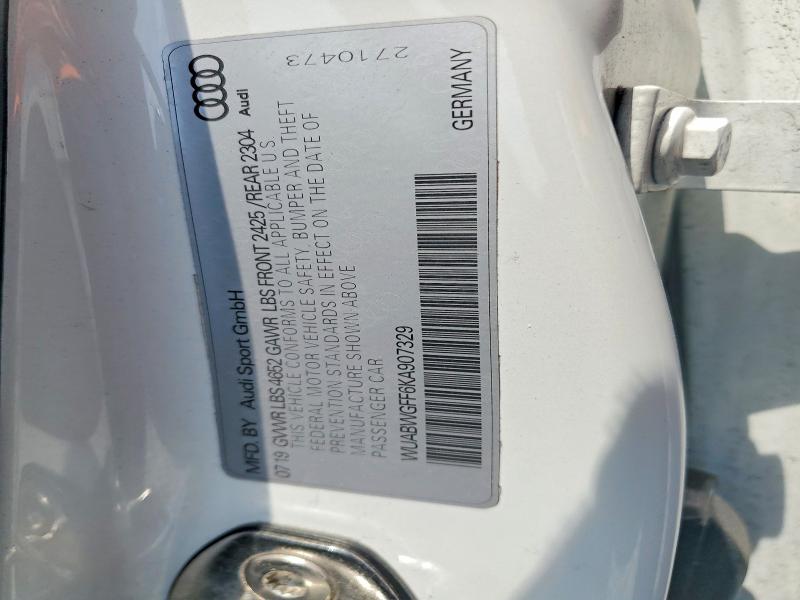 Продаж на аукціоні авто 2019 Audi Rs3, vin: WUABWGFF6KA907329, номер лоту: 61219906
