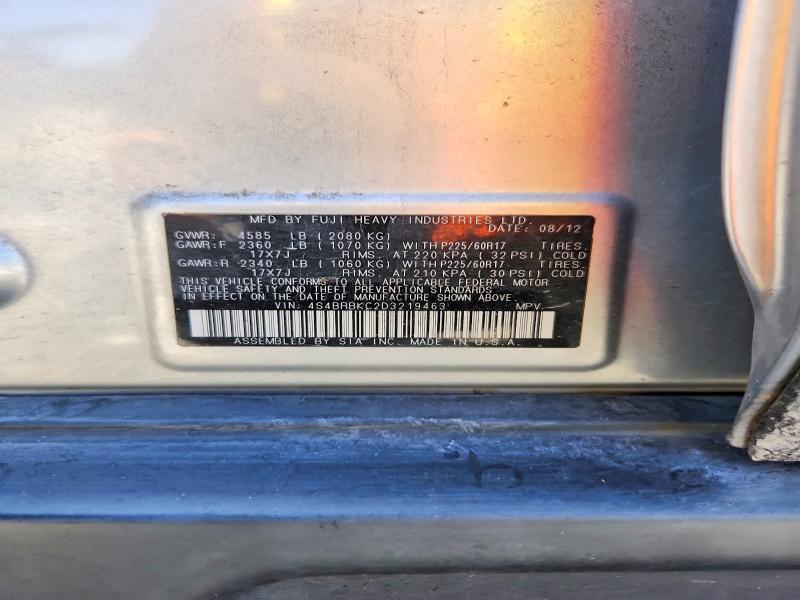 62679646 :رقم المزاد ، 4S4BRBKC2D3219463 vin ، 2013 Subaru Outback مزاد بيع