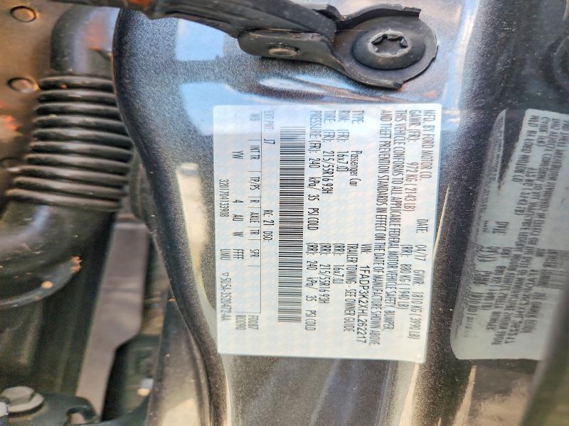2017 Ford Focus მანქანა იყიდება აუქციონზე, vin: 1FADP3K2XHL262217, აუქციონის ნომერი: 62617356