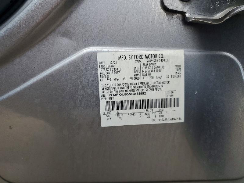 Aukcja sprzedaży 2022 Ford Edge, vin: 2FMPK4J95NBA14992, numer aukcji: 61400996