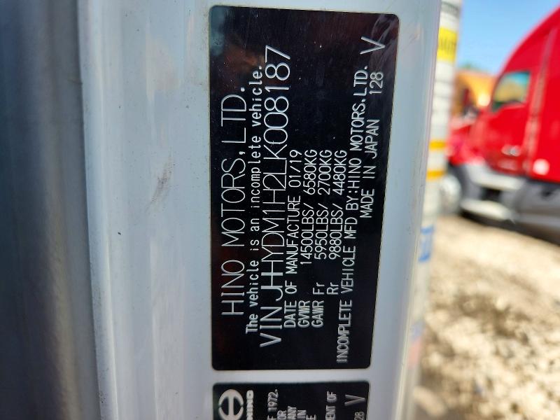 Aukcja sprzedaży 2020 Hino 155, vin: JHHYDM1H2LK008187, numer aukcji: 59239506