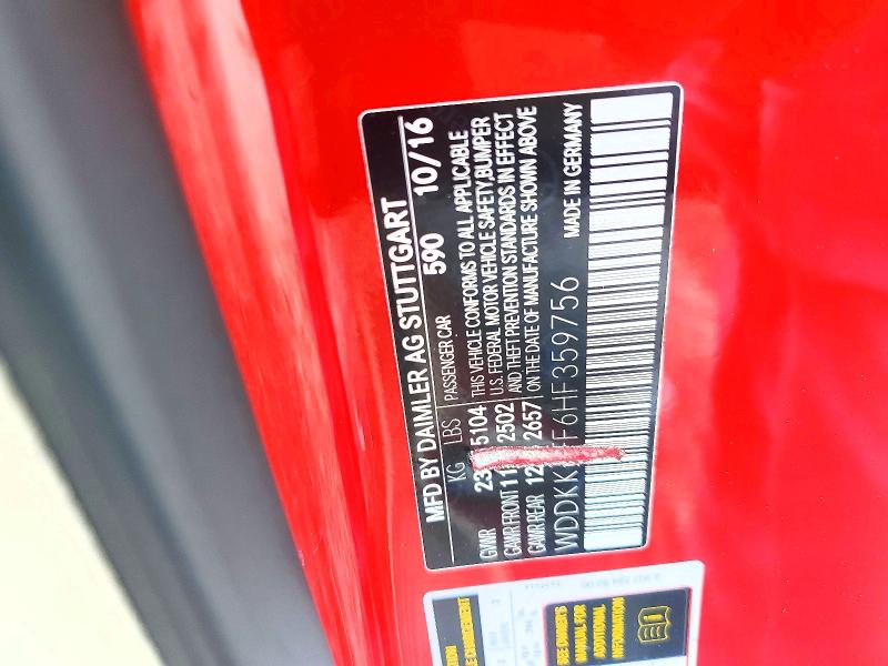 Auction sale of the 2017 Mercedes-benz E, vin: WDDKK6FF6HF359756, lot number: 60042456
