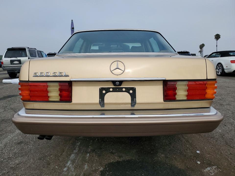 1986 Mercedes-benz 560 მანქანა იყიდება აუქციონზე, vin: WDBCA39D2GA249775, აუქციონის ნომერი: 60707946