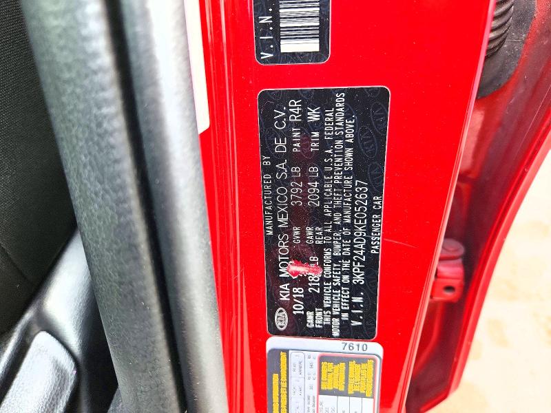 Продажа на аукционе авто 2019 Kia Forte, vin: 3KPF24AD9KE052637, номер лота: 60145506