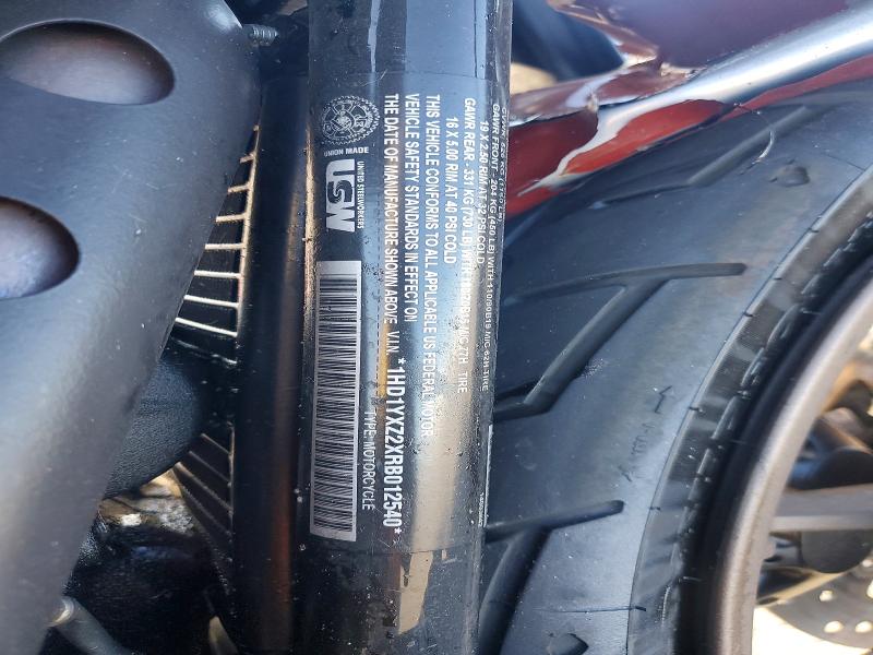 61637876 :رقم المزاد ، 1HD1YXZ2XRB012540 vin ، 2024 Harley-davidson Fxlrst مزاد بيع