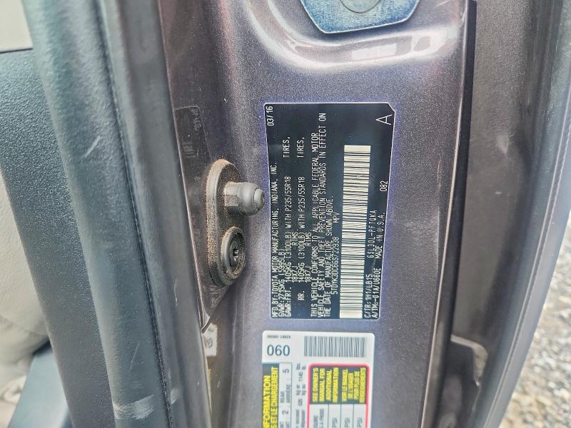 Продаж на аукціоні авто 2016 Toyota Sienna, vin: 5TDYK3DC6GS722938, номер лоту: 62479596
