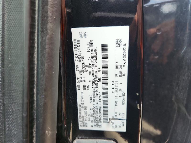 60374586 :رقم المزاد ، 1FMCU9G99EUA12587 vin ، 2014 Ford Escape مزاد بيع