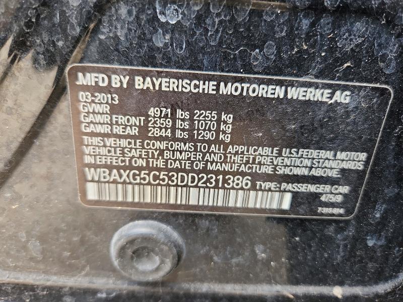 Продажа на аукционе авто 2013 Bmw 528, vin: WBAXG5C53DD231386, номер лота: 85984495