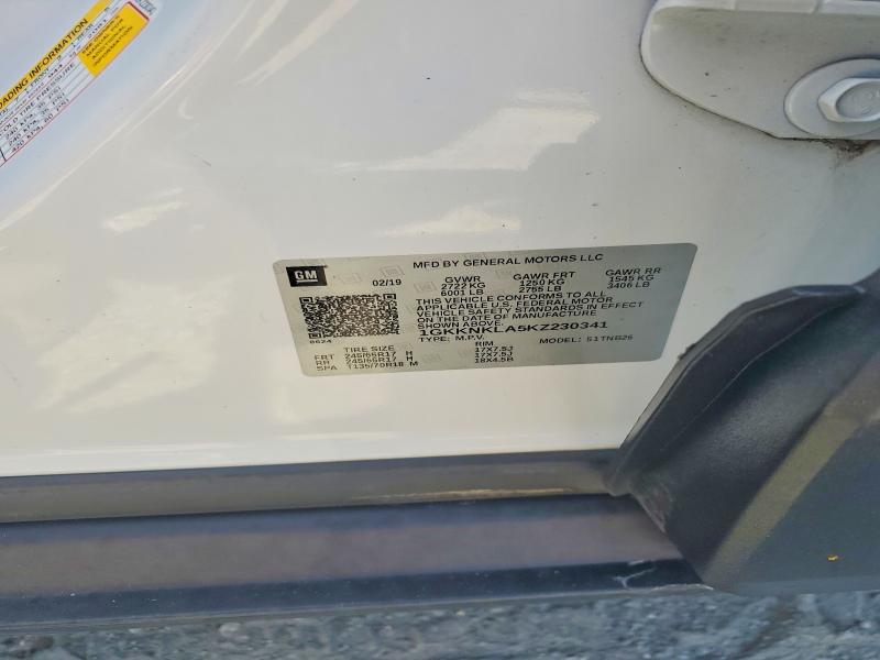 61361326 :رقم المزاد ، 1GKKNKLA5KZ230341 vin ، 2019 Gmc Acadia مزاد بيع