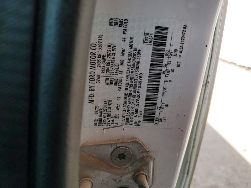 Aukcja sprzedaży 2023 Ford Transit Connect, vin: NM0LS7S20P1549763, numer aukcji: 62511686