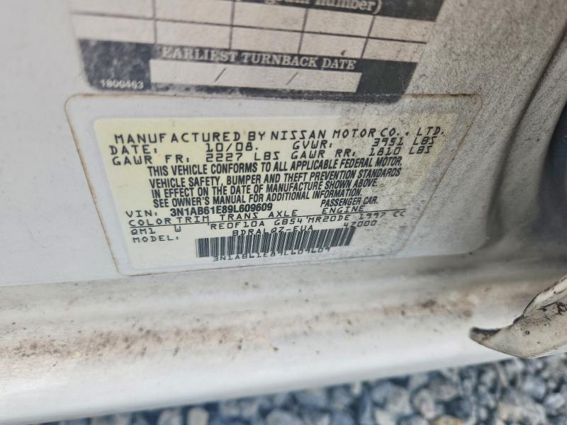 Aukcja sprzedaży 2009 Nissan Sentra, vin: 3N1AB61E89L609609, numer aukcji: 62803036