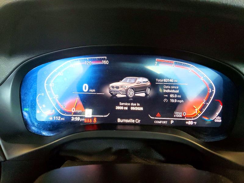 Продаж на аукціоні авто 2020 Bmw X3, vin: 5UXTY5C05L9C74035, номер лоту: 60650986