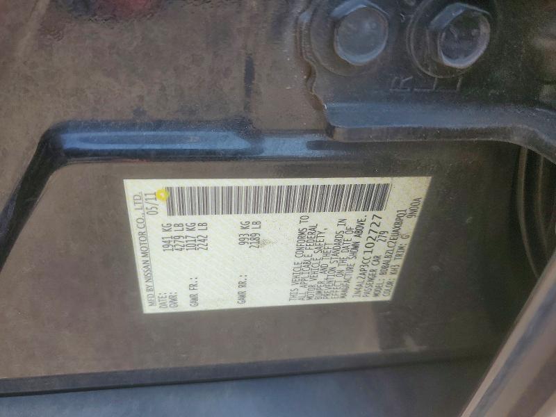 Aukcja sprzedaży 2012 Nissan Altima, vin: 1N4AL2AP3CC102727, numer aukcji: 62276266