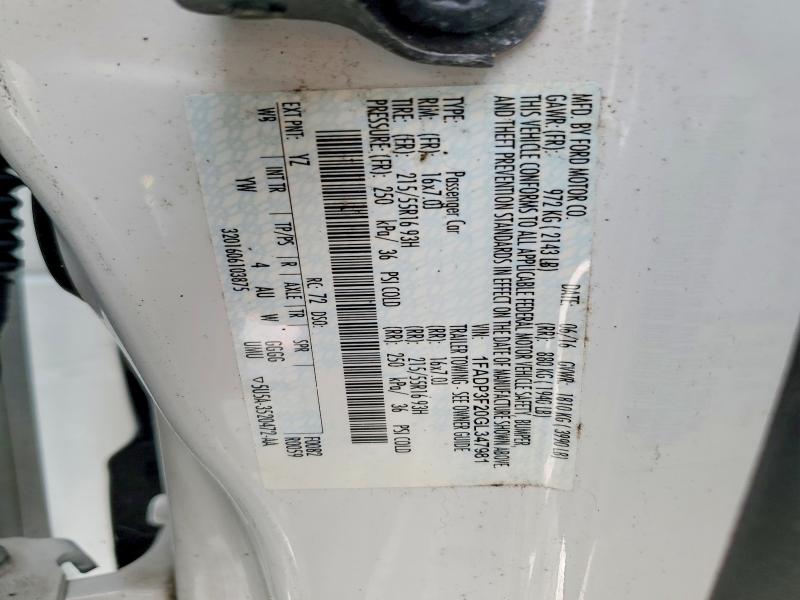 2016 Ford Focus მანქანა იყიდება აუქციონზე, vin: 1FADP3F20GL347981, აუქციონის ნომერი: 62069366