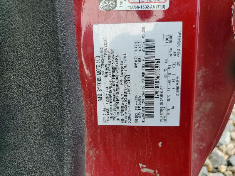 Aukcja sprzedaży 2006 Ford Mustang, vin: 1ZVFT84N565189761, numer aukcji: 63106506
