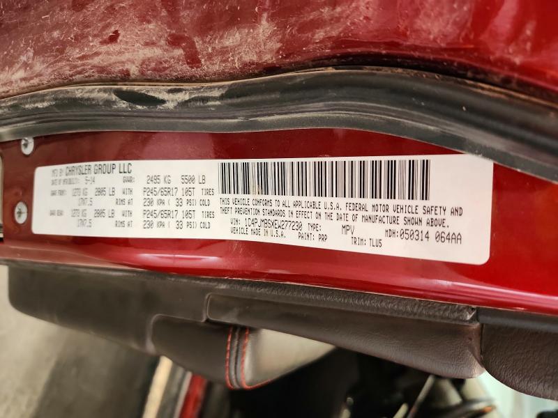 2014 Jeep Cherokee მანქანა იყიდება აუქციონზე, vin: 1C4PJMBSXEW277230, აუქციონის ნომერი: 61578876