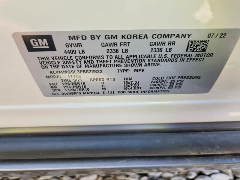 60643076 :رقم المزاد ، KL4MMGSL3PB023822 vin ، 2023 Buick Encore Gx مزاد بيع