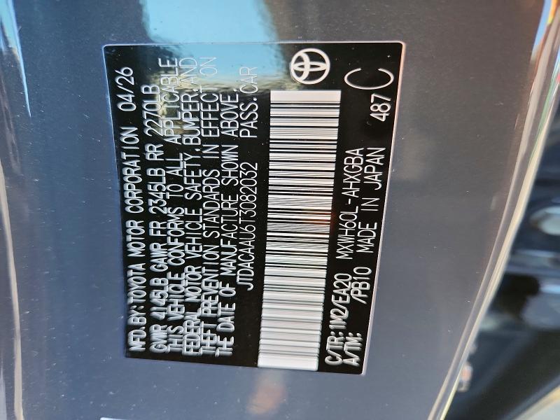 Aukcja sprzedaży 2026 Toyota Prius, vin: JTDACAAU6T3082032, numer aukcji: 61022516