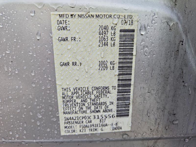 Aukcja sprzedaży 2018 Nissan Leaf, vin: 1N4AZ1CP0JC315556, numer aukcji: 62034276