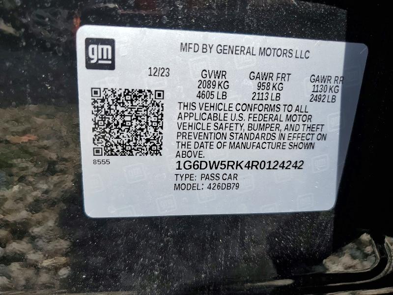 Продажа на аукционе авто 2024 Cadillac Ct5, vin: 1G6DW5RK4R0124242, номер лота: 59554646