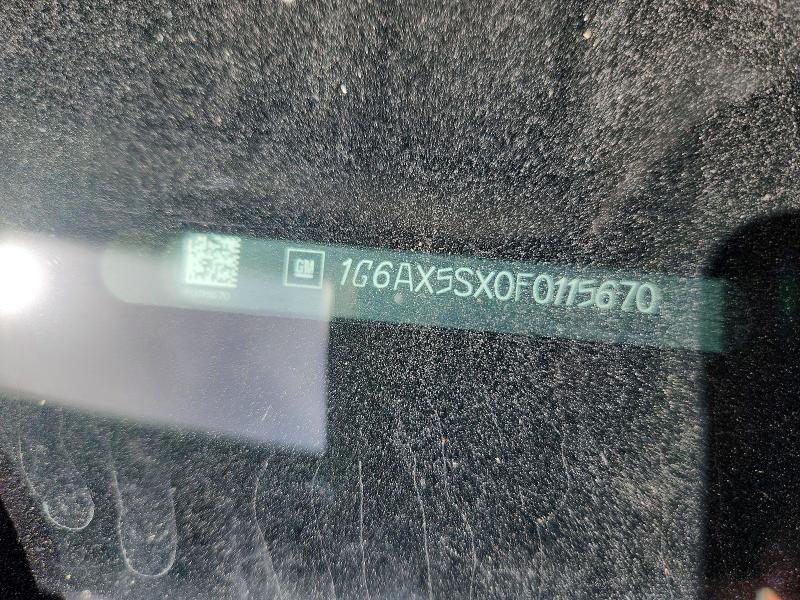 Aukcja sprzedaży 2015 Cadillac Cts, vin: 1G6AX5SX0F0115670, numer aukcji: 60870206