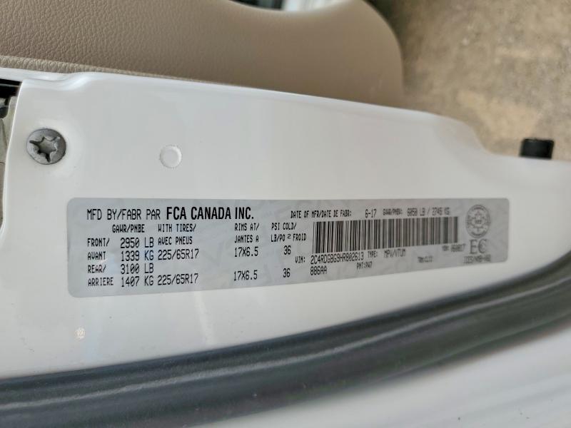 Продажа на аукционе авто 2017 Dodge Grand Caravan, vin: 2C4RDGBG9HR802613, номер лота: 61136206
