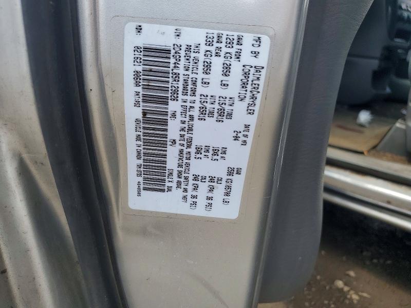 60670536 :رقم المزاد ، 2D4GP44L85R129626 vin ، 2005 Dodge Grand Caravan مزاد بيع