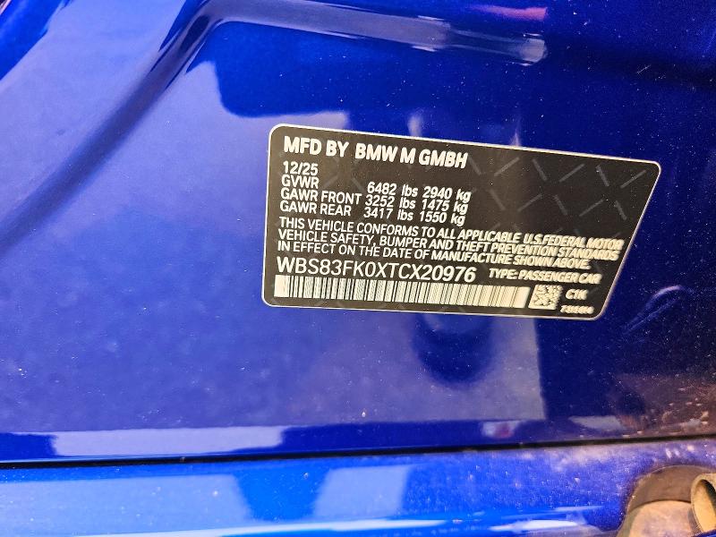 Aukcja sprzedaży 2026 Bmw M5, vin: WBS83FK0XTCX20976, numer aukcji: 61383596