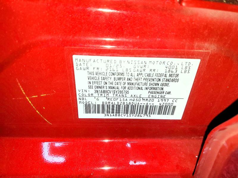 Aukcja sprzedaży 2025 Nissan Sentra, vin: 3N1AB8CV1SY286795, numer aukcji: 61913386