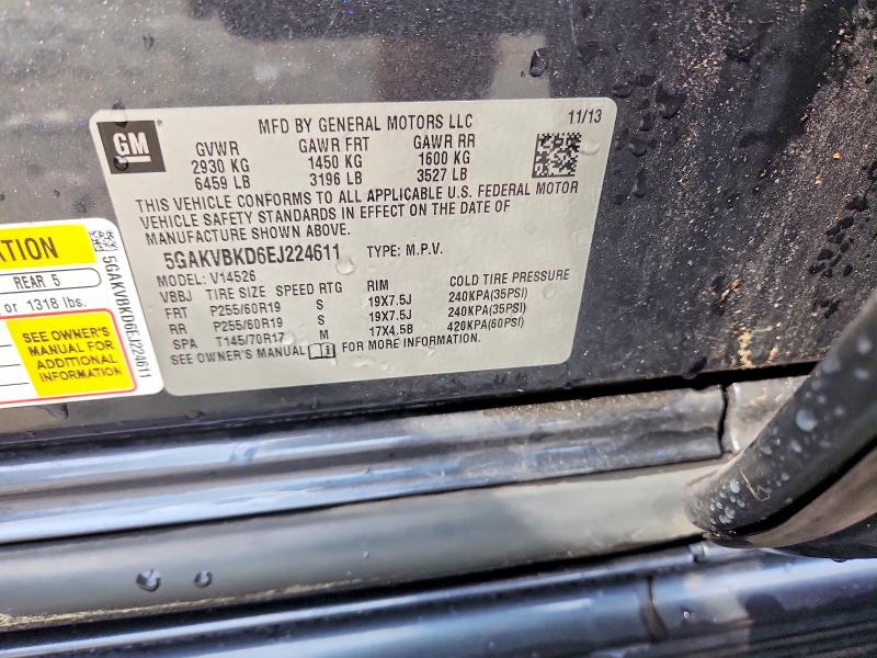 Продаж на аукціоні авто 2014 Buick Enclave, vin: 5GAKVBKD6EJ224611, номер лоту: 61997756