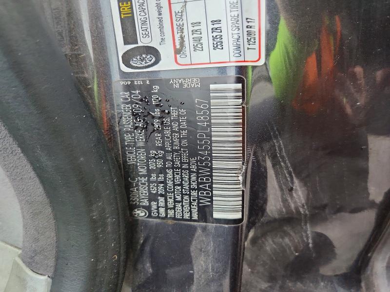 Продажа на аукционе авто 2005 Bmw 330, vin: WBABW53455PL48567, номер лота: 62802226