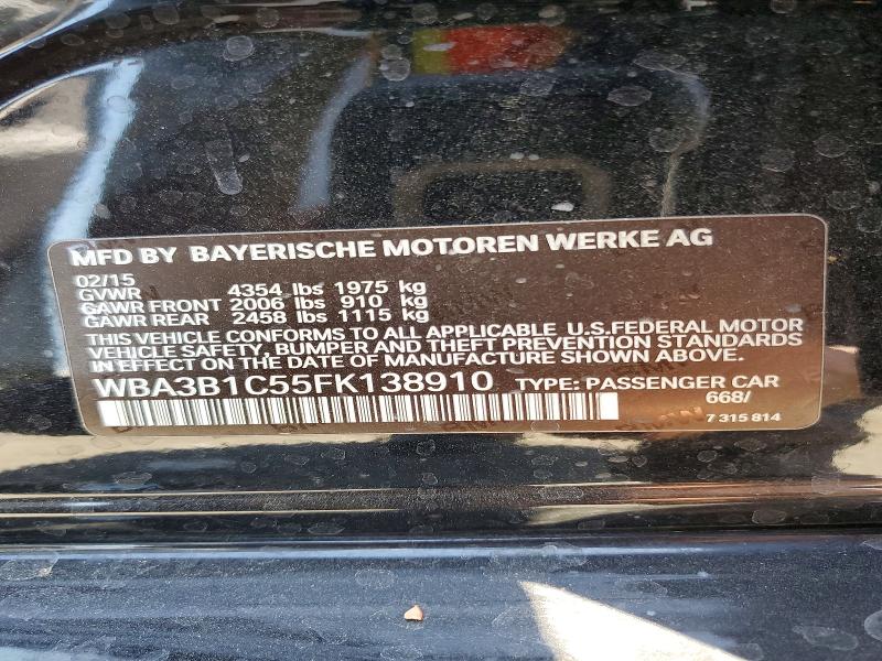 Продажа на аукционе авто 2015 Bmw 320, vin: WBA3B1C55FK138910, номер лота: 62100126