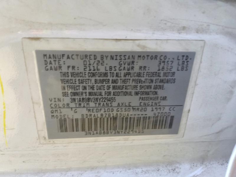 Продажа на аукционе авто 2022 Nissan Sentra, vin: 3N1AB8BV3NY229455, номер лота: 62242936