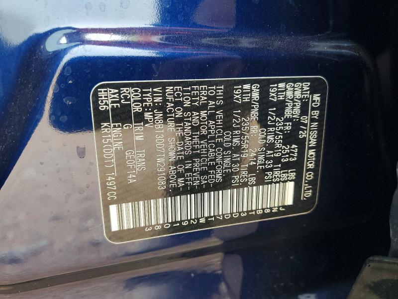 2026 Nissan Rogue მანქანა იყიდება აუქციონზე, vin: JN8BT3DD7TW291083, აუქციონის ნომერი: 62452256
