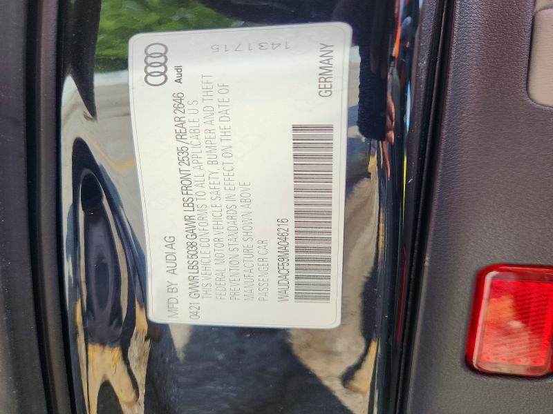 2021 Audi A5 მანქანა იყიდება აუქციონზე, vin: WAUDACF59MA046216, აუქციონის ნომერი: 59370326