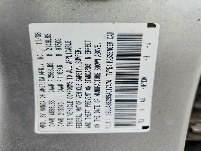 Продажа на аукционе авто 2009 Acura Tl, vin: 19UUA86299A017474, номер лота: 62339756