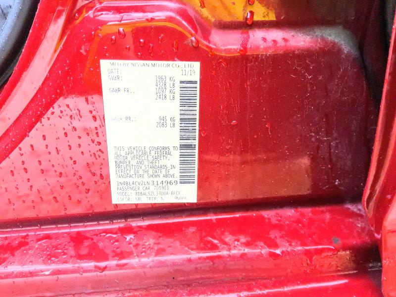 Продаж на аукціоні авто 2020 Nissan Altima, vin: 1N4BL4CV2LN314969, номер лоту: 60028586