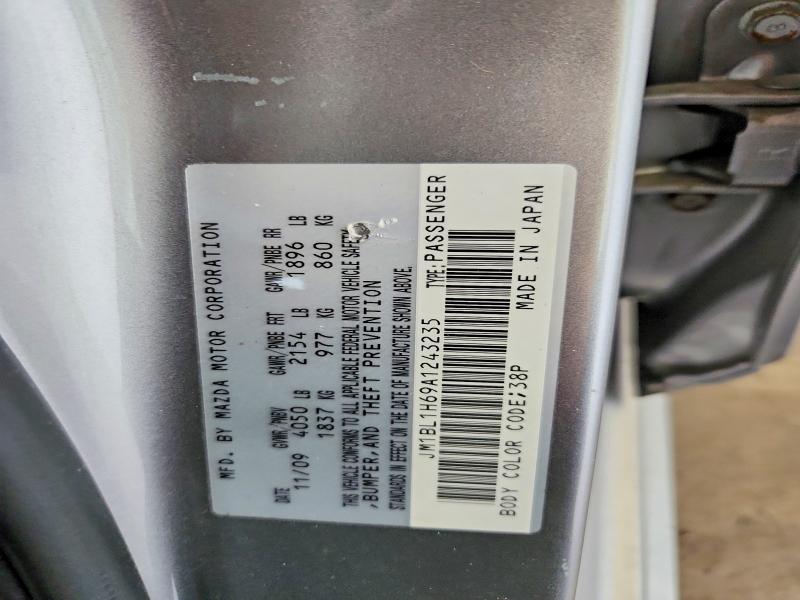 Aukcja sprzedaży 2010 Mazda 3, vin: JM1BL1H69A1243235, numer aukcji: 61241976